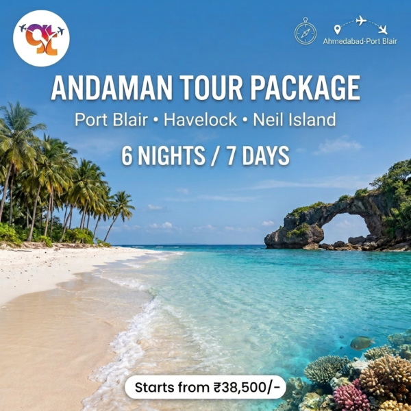 Andaman Tour Package from Ahmedabad 6 Nights 7 Days Port Blair Havelock Neil Island