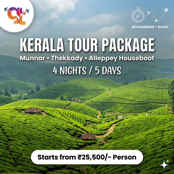 Kerala Tour Package 4 Nights 5 Days from Ahmedabad - Gravitic Tours
